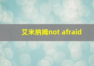 艾米纳姆not afraid